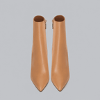 Women's Stiletto Heel Ankle Boots Pointed Toe Side Zip Mid-Calf Evening Party