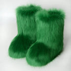Women's Fur Boots – Fluffy Faux Fur Ankle