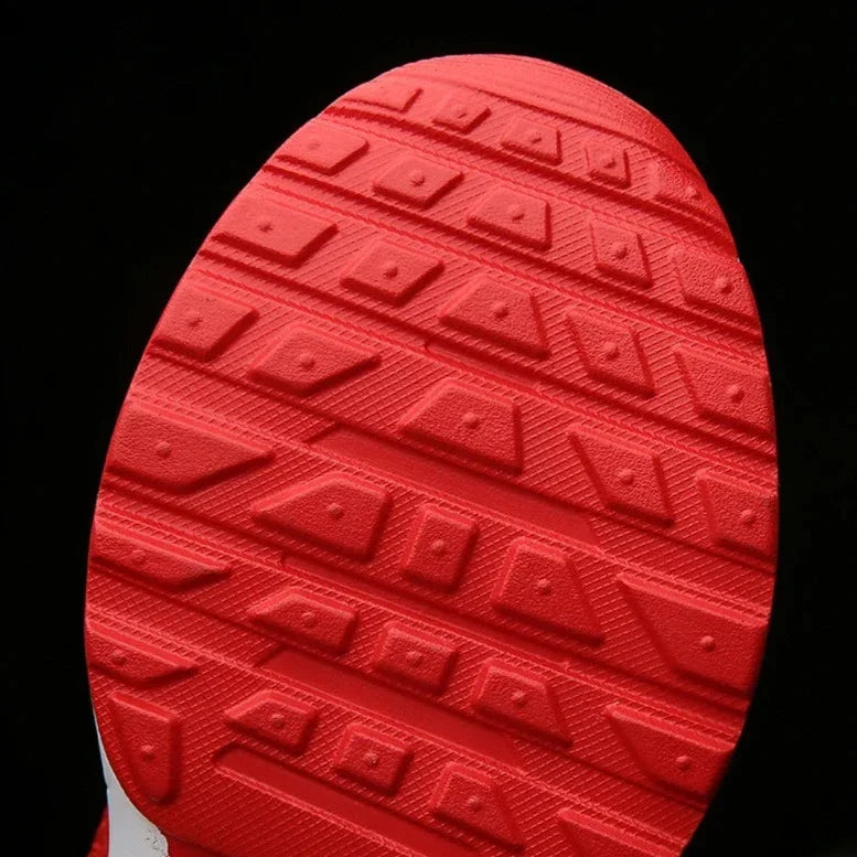 Womens Sneakers with Air Cushion Sole and Knit Upper