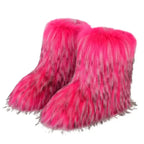 Women's Fur Boots – Fluffy Faux Fur Ankle