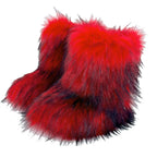 Women's Fur Boots – Fluffy Faux Fur Ankle