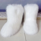 Women's Fur Boots – Fluffy Faux Fur Ankle
