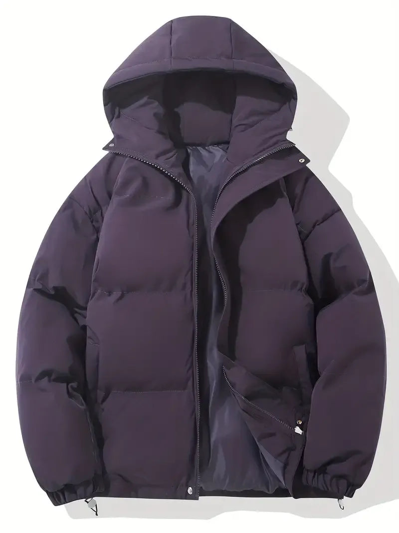Puffer Jacket for Women – Hooded Zip-Up with Quilted Baffled Panels - Lolly 