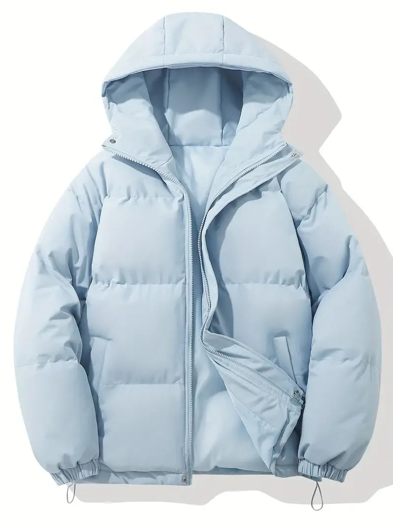 Puffer Jacket for Women – Hooded Zip-Up with Quilted Baffled Panels - Lolly 