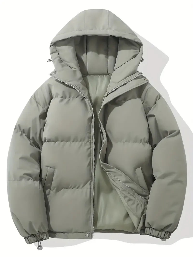 Puffer Jacket for Women – Hooded Zip-Up with Quilted Baffled Panels - Lolly 