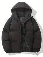 Puffer Jacket for Women – Hooded Zip-Up with Quilted Baffled Panels - Lolly 