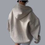 Pullover Hoodie – Oversized Open V-Collar with Drop Shoulders - Lolly 