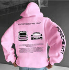 Unisex Porsche 911 GT3 RS Graphic Hoodie Motorsport Racing Pullover Casual Streetwear - Lolly 