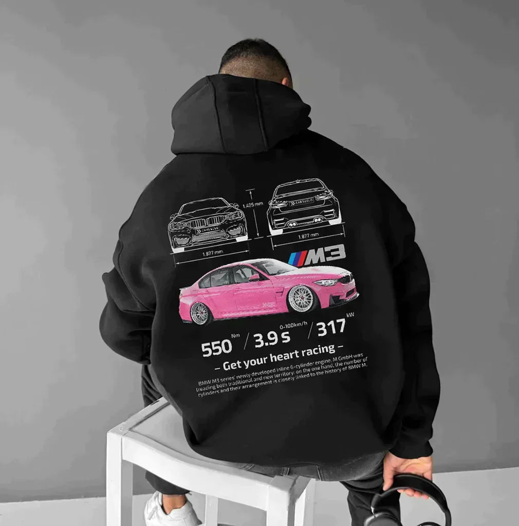 Unisex Porsche 911 GT3 RS Graphic Hoodie Motorsport Racing Pullover Casual Streetwear - Lolly 