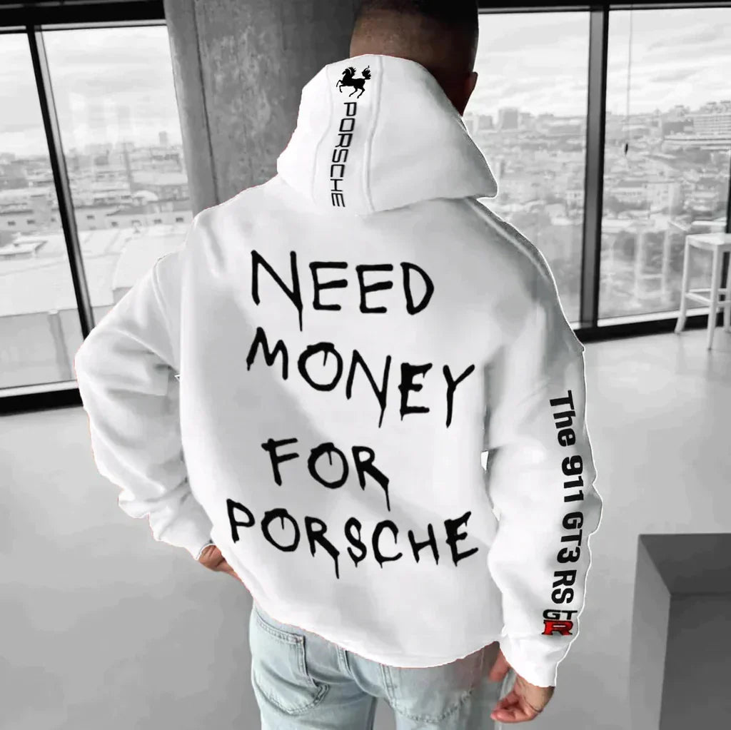 Unisex Porsche 911 GT3 RS Graphic Hoodie Pullover Car Enthusiast Streetwear - Lolly 