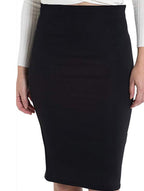 Women's Bandage Pencil Satin Skirt High Waist Bodycon Stretch Casual Formal Everyday Skirt – Molor - Lolly 