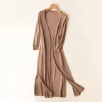 Women's Casual Relaxed Fit Long Cardigan Open Front Longline Lightweight Layering Elegant – Danielle - Lolly 