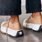 Women's Casual Sneakers Thick Platform Sole Lace-Up Lightweight Everyday Comfort – Dorothy - Lolly 