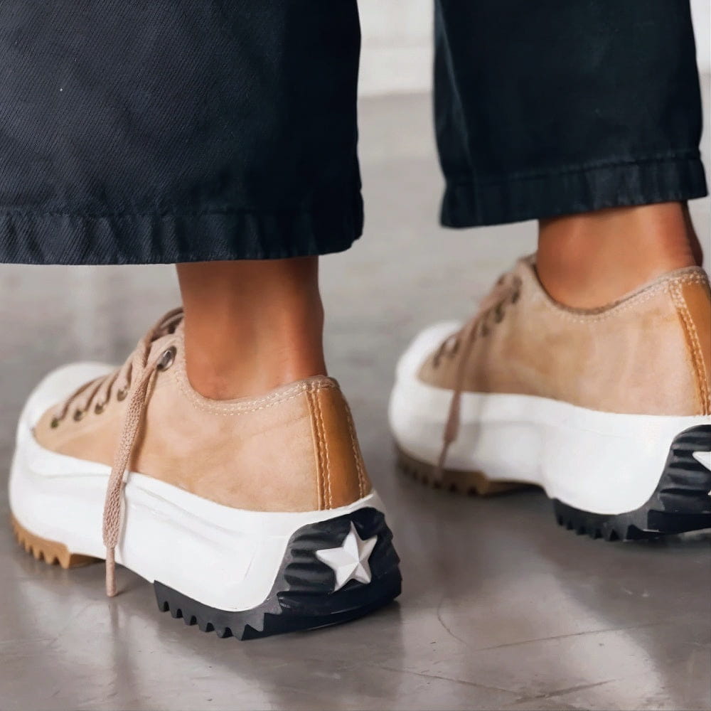 Women's Casual Sneakers Thick Platform Sole Lace-Up Lightweight Everyday Comfort – Dorothy - Lolly 