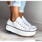 Women's Casual Sneakers Thick Platform Sole Lace-Up Lightweight Everyday Comfort – Dorothy - Lolly 