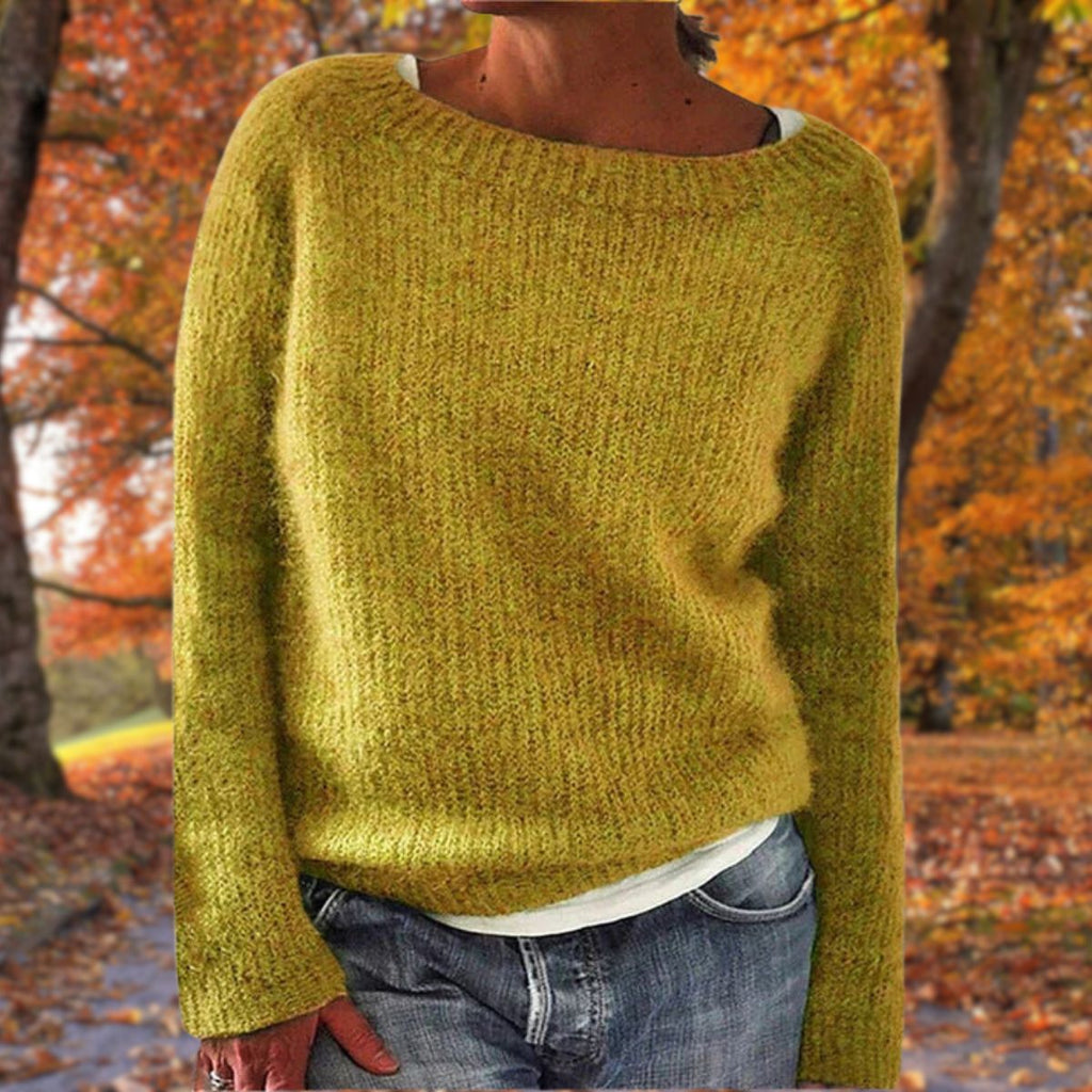 Women's Classic Merino Wool Sweater Soft Warm Relaxed Fit Timeless Casual Pullover Winter – Pleun - Lolly 