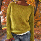 Women's Classic Merino Wool Sweater Soft Warm Relaxed Fit Timeless Casual Pullover Winter – Pleun - Lolly 