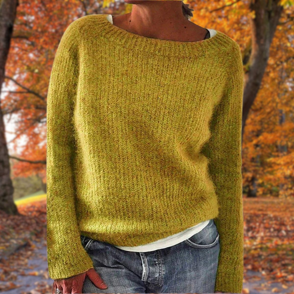 Women's Classic Merino Wool Sweater Soft Warm Relaxed Fit Timeless Casual Pullover Winter – Pleun - Lolly 