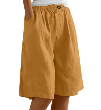 Women's Comfort Shorts Relaxed Fit Breathable Lightweight Casual Everyday Warm Weather – Renee - Lolly 
