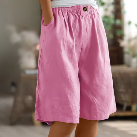 Women's Comfort Shorts Relaxed Fit Breathable Lightweight Casual Everyday Warm Weather – Renee - Lolly 