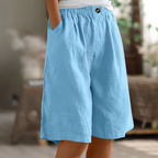 Women's Comfort Shorts Relaxed Fit Breathable Lightweight Casual Everyday Warm Weather – Renee - Lolly 