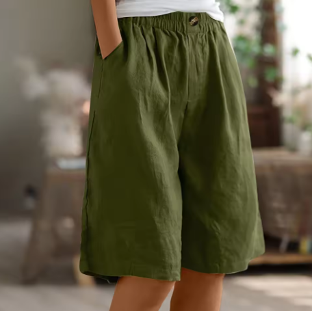 Women's Comfort Shorts Relaxed Fit Breathable Lightweight Casual Everyday Warm Weather – Renee - Lolly 