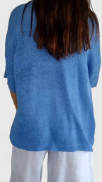 Women's Comfortable V-Neck Long Sleeve Top Flattering Wrinkle-Resistant Versatile – Sonylah - Lolly 