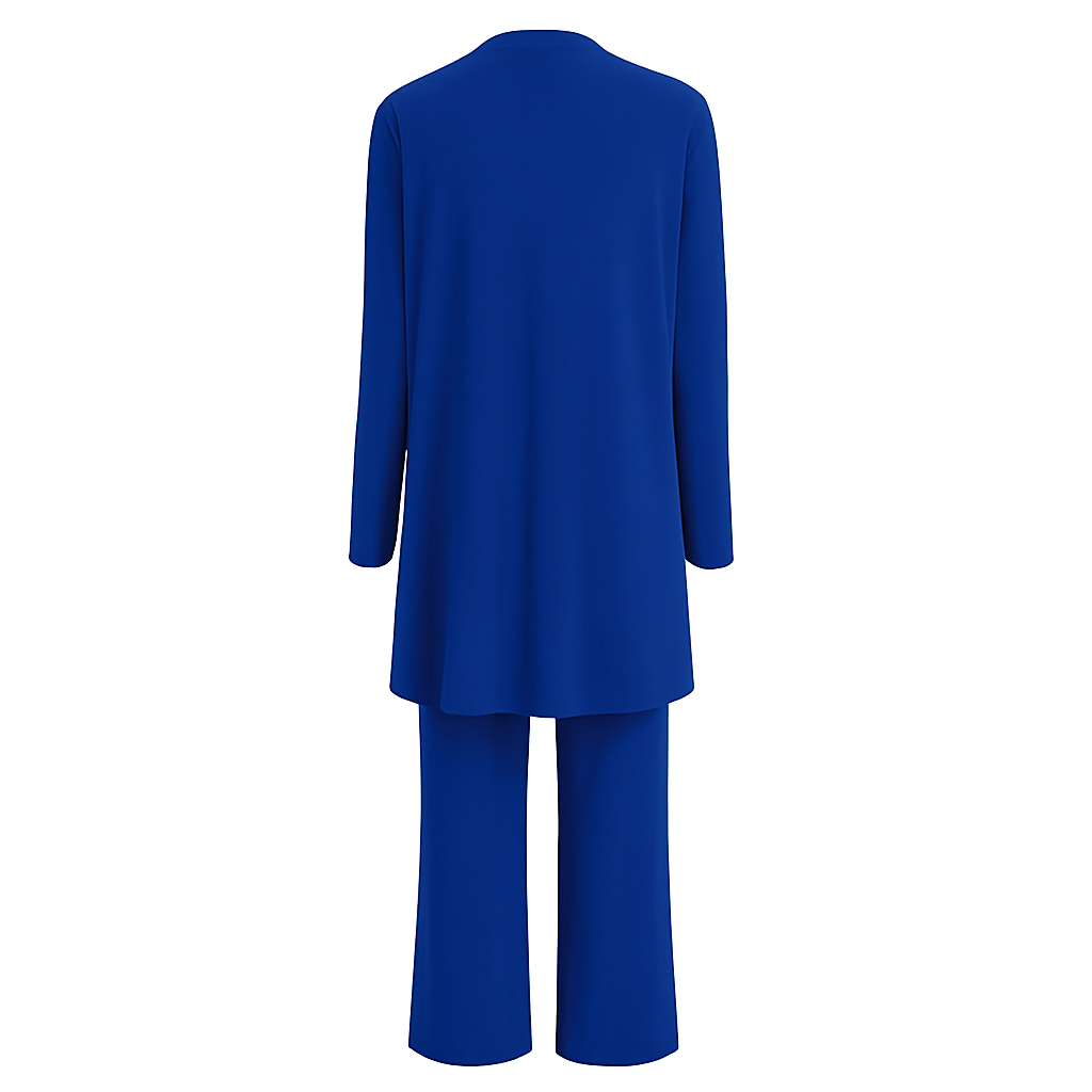 Women's Elegant 3-Piece Set Blazer Vest Wide-Leg Pants Lightweight Flattering Casual Chic – Pin - Lolly 