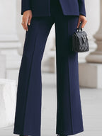 Women's Elegant Blazer & Trouser Suit Set Tailored Structured Slim-Fit Formal Elongating – Sharie - Lolly 