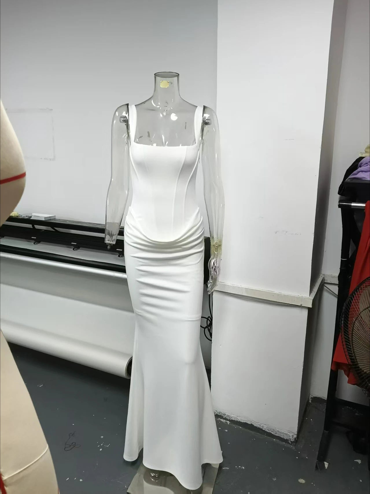 Women's Elegant Satin Long Dress Spaghetti Strap Sleeveless Slim Fit Formal Evening Wedding Guest Cocktail Party Date Night – Sienna - Lolly 