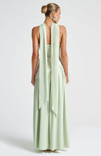 Women's Elegant Strapless Maxi Dress Fitted Slit Formal Party Wedding Guest Sophisticated – Mya - Lolly 