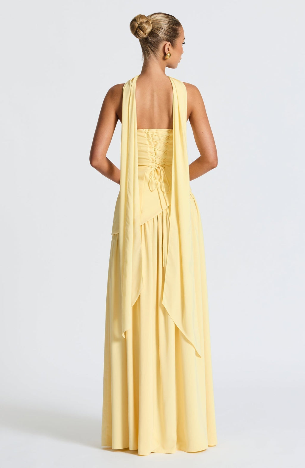 Women's Elegant Strapless Maxi Dress Fitted Slit Formal Party Wedding Guest Sophisticated – Mya - Lolly 
