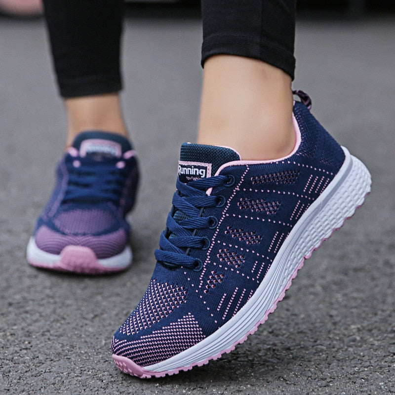 Women's Ergonomic Lightweight Breathable Mesh Sneakers Casual Walking Running Comfort Everyday Shoes - Lolly 