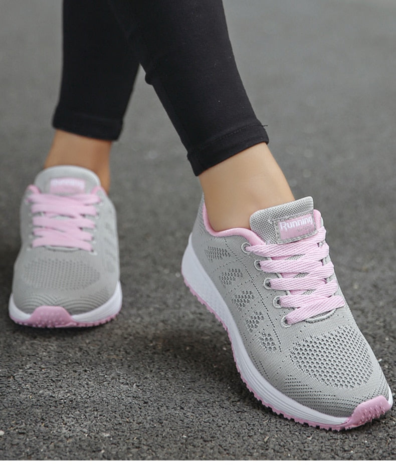 Women's Ergonomic Lightweight Breathable Mesh Sneakers Casual Walking Running Comfort Everyday Shoes - Lolly 