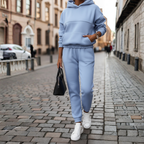 Women's Fleece Two-Piece Tracksuit Set Casual Everyday Loungewear Streetwear Jogger Sweatshirt Pants Cozy Outfit – - Lolly 