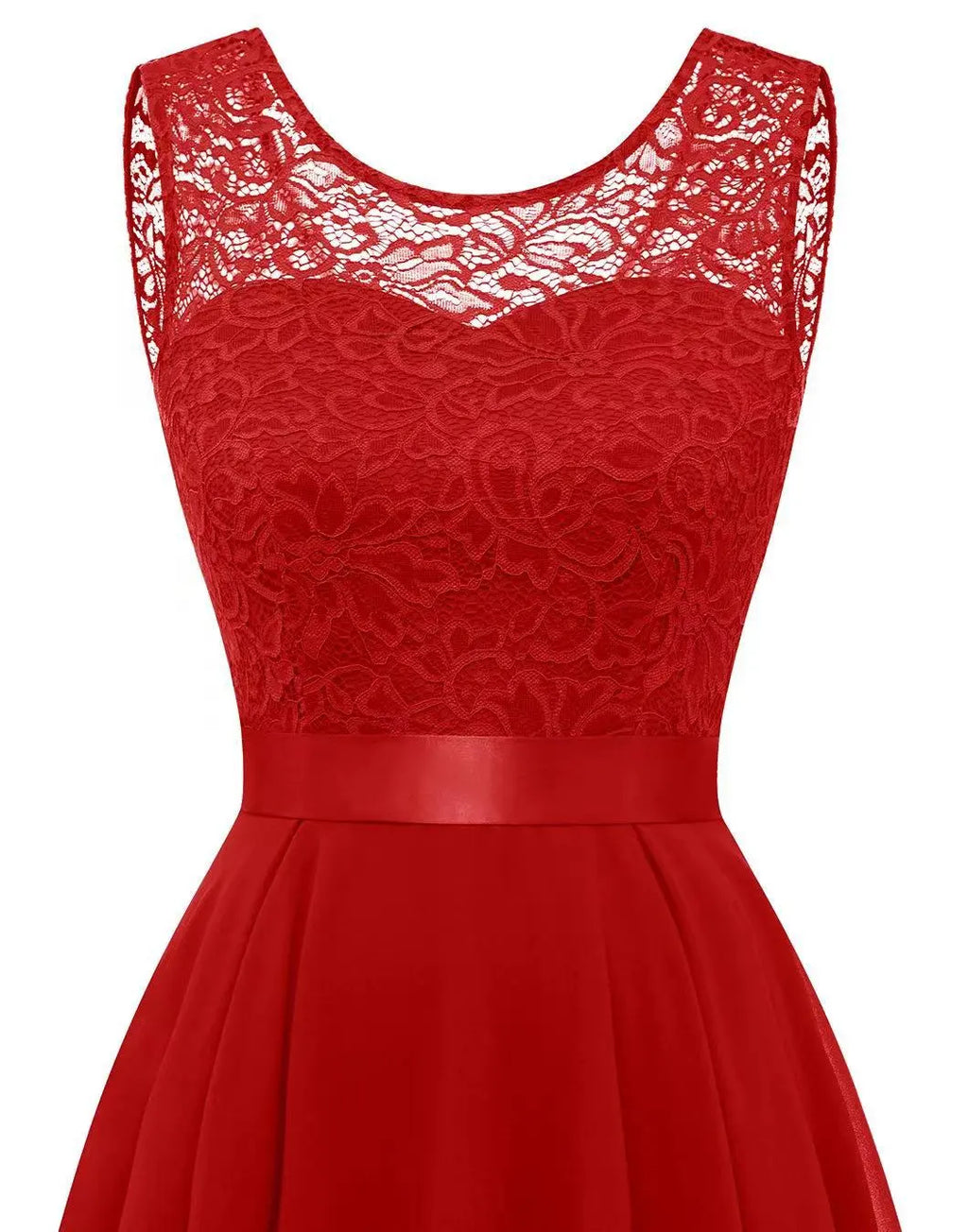 Women's Formal Dress Hi-Low Midi Wedding Guest Sleeveless Fluid Elegant Party Gown - Lolly 