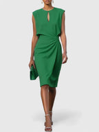 Women's Formal Mini Dress Sophisticated Elegant Wrap Flattering Cut Versatile – Lisandrah - Lolly 