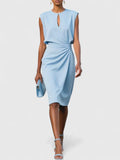 Women's Formal Mini Dress Sophisticated Elegant Wrap Flattering Cut Versatile – Lisandrah - Lolly 