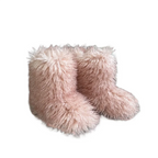 Women's Fur Boots – Fluffy Mid-Calf Slip-On - Lolly 