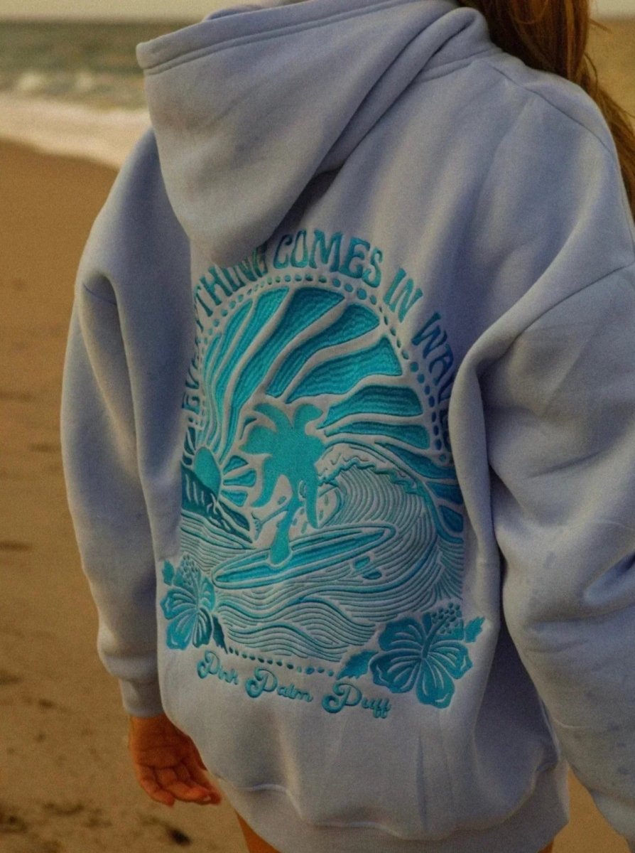 Women's Graphic Hoodie Surf Print Casual Pullover Streetwear Everyday Comfort - Lolly 