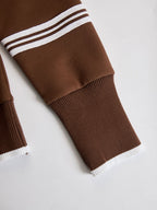 Women's Half-Zip Sweatshirt Wide-Leg Pants Set Sporty Athleisure Tracksuit Casual Two-Piece Outfit - Lolly 