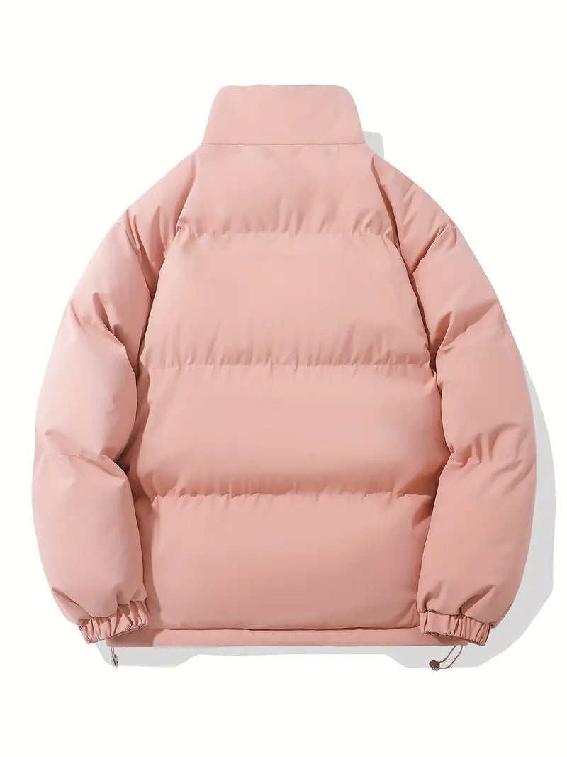 Women's Hooded Puffer Jacket Oversized Winter Coat Quilted Zip-Up Warm - Lolly 