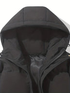 Women's Hooded Puffer Jacket Quilted Winter Coat Zip-Up Warm Outerwear - Lolly 