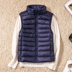 Women's Lightweight Puffer Vest Sleeveless Down Jacket Winter Warm Zip-Up - Lolly 