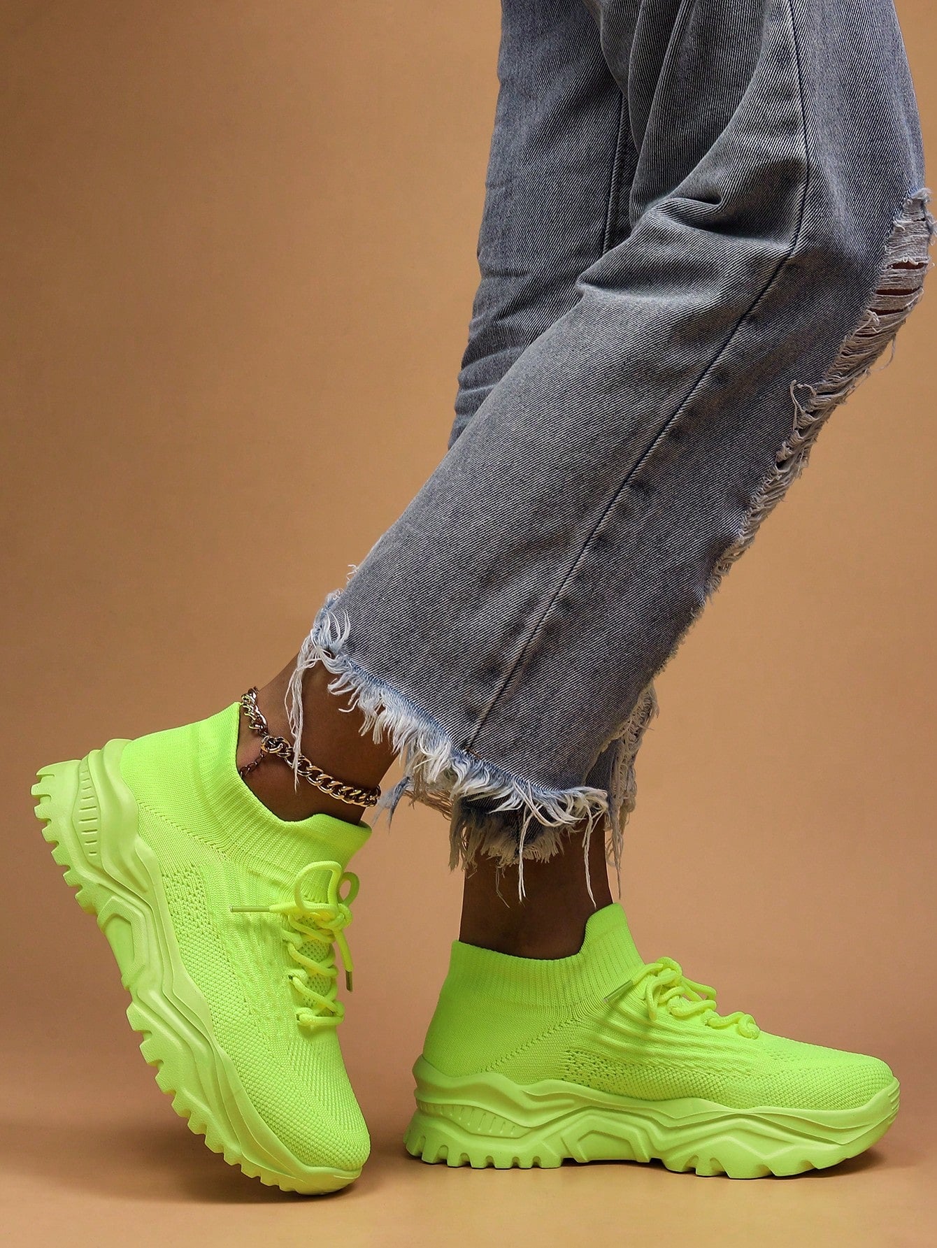Women's Minimalist Thick Sole Orthopedic Shoes Lace-Up Platform Round Toe Casual Sport – White - Lolly 