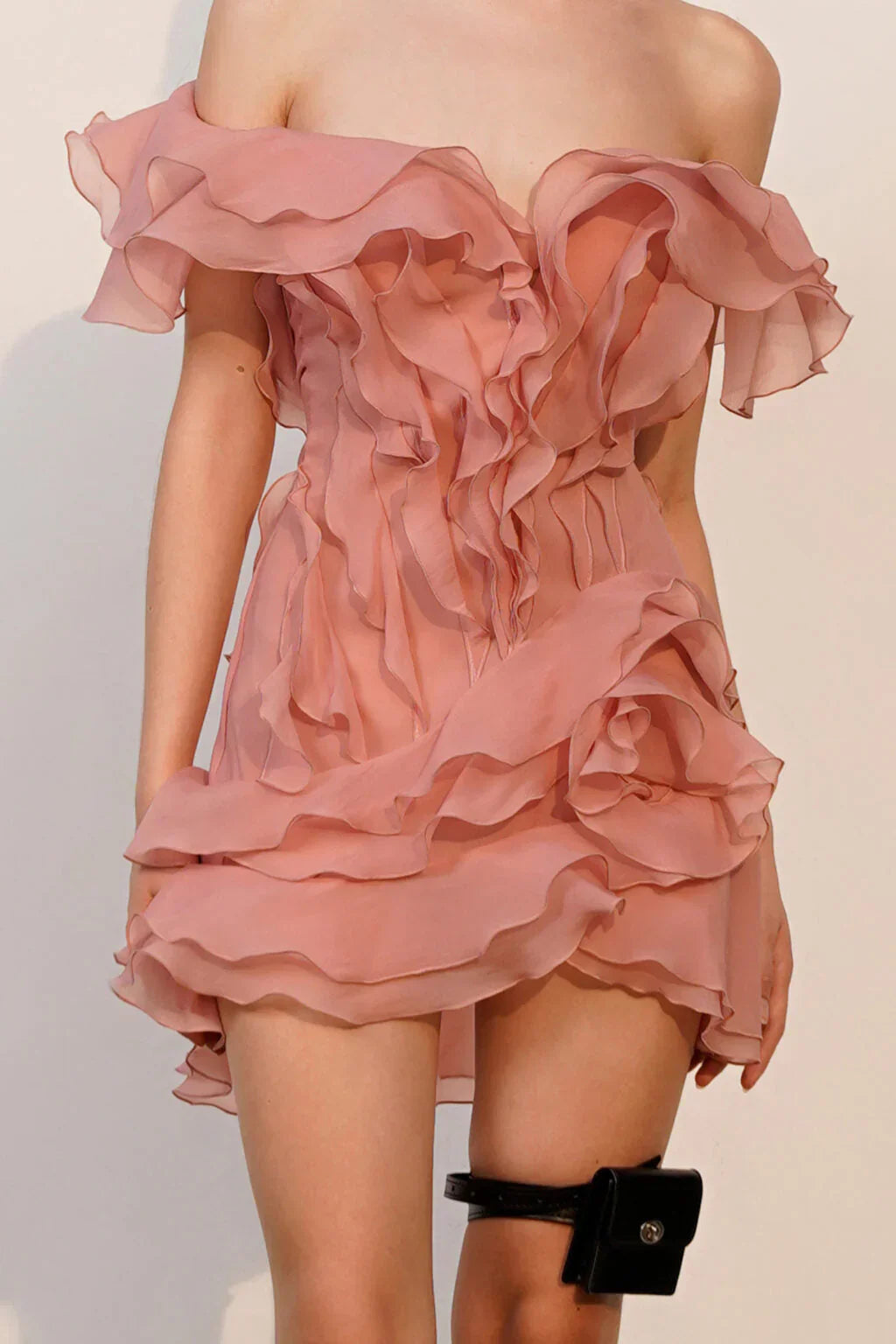 Women's Off-Shoulder Ruffled V-Neck Mini Dress Formal Party  Bridal Shower Date Night Vacation – Jazlyn - Lolly 
