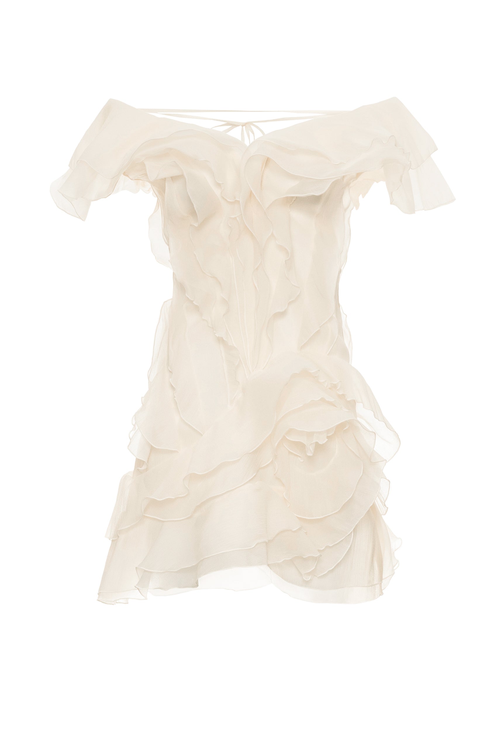Women's Off-Shoulder Ruffled V-Neck Mini Dress Formal Party  Bridal Shower Date Night Vacation – Jazlyn - Lolly 