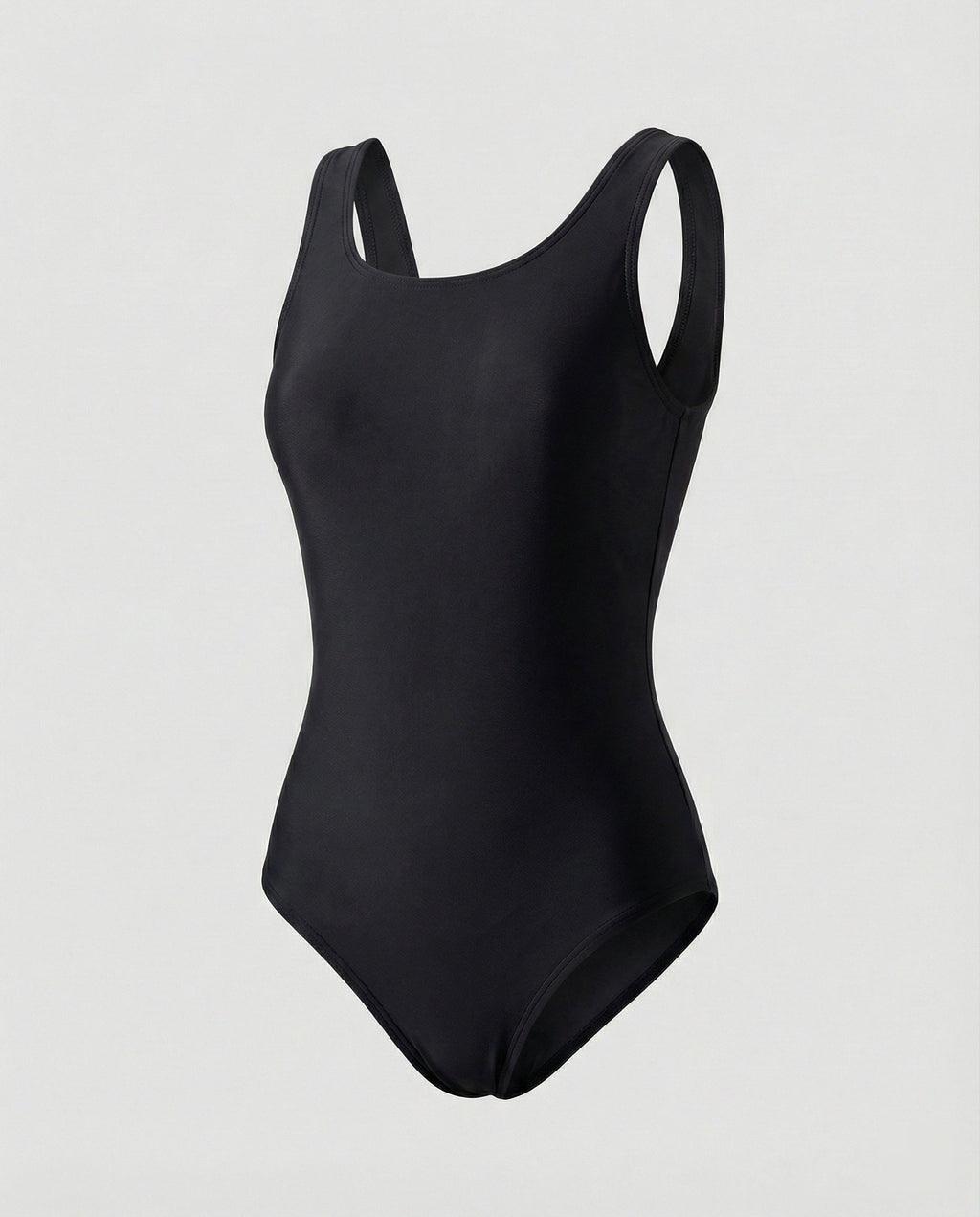 Women's One-Piece Sports Swimsuit Quick-Dry Open Back Crossed Straps Round Neck Athletic Beach - Lolly 