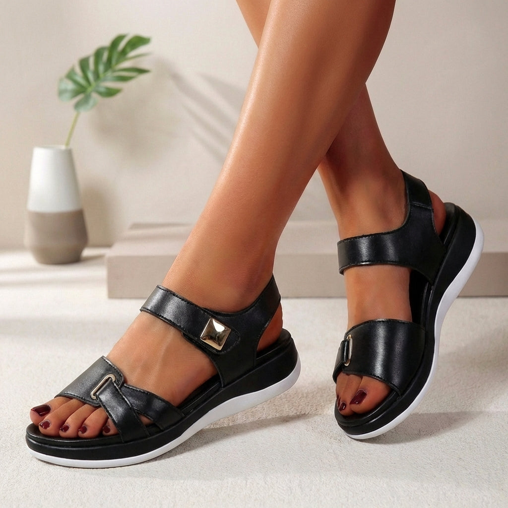 Women's Orthopedic Adjustable Strap Platform Sandals Open Toe Casual Summer Sandals – Sophia - Lolly 