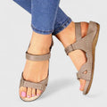Women's Orthopedic Ankle Strap Sandals Adjustable Comfort Fit Open Toe Summer Casual Travel – Lauren - Lolly 